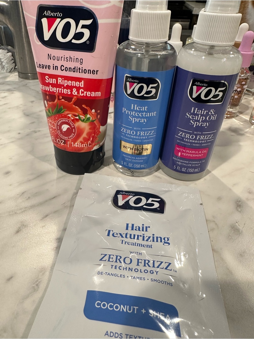 Blue Heat Protectant & Hair Care Set